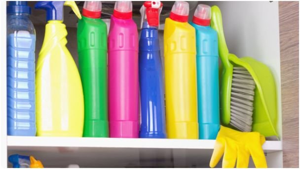 Store Cleaning Products in a Cool, Dry, Ventilated Area